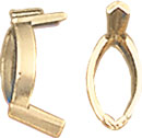 18KW MARQUISE BEZEL W/ 