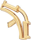 PLAT RING TOP FOR 2 BAG 3x2.25x1.5mm