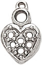 14KW SMALL HEART CLUSTER 7 STONES