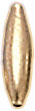 G.F. SHINY OVAL BEAD 10x3mm