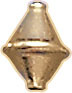 G.F. SHINY DIAMOND SHAPE BEAD 8x5.5mm