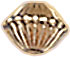 G.F. CORR. DIAMOND SHAPE BEAD 6.5x4.5mm