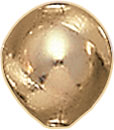 S.S. FANCY SHINY LENTIL BEAD 11.5x11x8mm