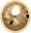G.F. TWO HOLE SHINY BEAD 3mm