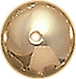 G.F. KNIFE EDGE SHINY ROUNDEL 11x6mm