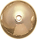 G.F. KNIFE EDGE SHINY ROUNDEL 12x6.5mm