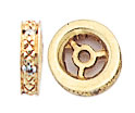 14KY DIAMOND ROUNDEL W/ 9/.005 6x2mm
