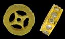 18KY DIAMOND ROUNDEL 6mm W/ 8/.01