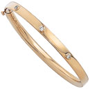 14KY BABY BANGLE BRACELET W/DIA