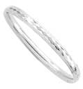 S.S. FACETED BANGLE BRACELET