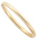 G.F. FLUTED BABY BANGLE BRACELET