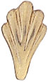 14KY SHELL SHAPE BAIL 9x5.5mm