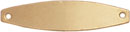 14KY FLOR OVAL PLATE FOR ID