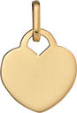 14KY HEART DISC W/BAIL 16x15mm .025 THICKNESS
