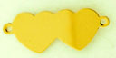 14KY DOUBLE HEART 3/4