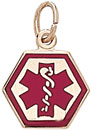 G.F. SMALL RD MEDICAL ALERT CHARM .030