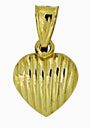 14KY CORR PUFFED HEART 10mm