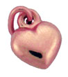14K PINK PUFFED HEART