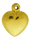 14KY 9mm SHINY PUFFED HEART