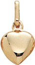 14KY PUFFED HEART 6mm