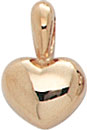 14KY 1/2 SMALL CAST PUFFED HEART 7.8mm