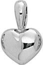 14KW 1/2 SMALL CAST PUFFED HEART 7.8mm