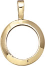 18KY SHINY CAST COIN FRAME 22mm