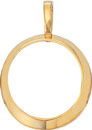 18KY SHINY CAST COIN FRAME 27mm