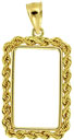14KY FANCY CAST FRAME 1gm SUISSE 15x8.6x0.65mm