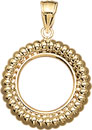 14KY SHRIMP COIN FRAME 15.6mm