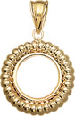 14KY SHRIMP COIN FRAME 13.7mm