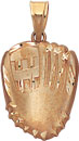 14KY BASEBALL GLOVE CHARM