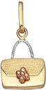 14KY EVENING BAG CHARM 11x10mm