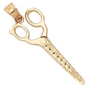 14KY SCISSORS CHARM 26.5mm