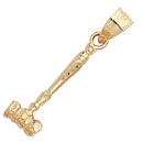 14KY GAVEL CHARM 19mm