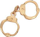 14KY HANDCUFFS CHARM 11x30mm