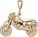 14KY MOTORCYCLE CHARM 14.5x22mm