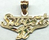 14KY SWEET 16 CHARM
