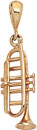14KY TRUMPET CHARM 20mm