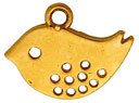 14KY BIRD CHARM 15x12mm