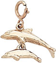 14KY DOLPHINS CHARM