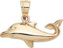 14KY DOLPHIN CHARM
