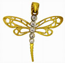 14KY DRAGON FLY W/CZS .75