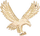 14KY EAGLE CHARM