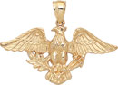 14KY EAGLE CHARM