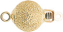 18KY ROUND SPARKLE BALL CLASP 9mm