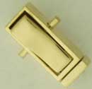 18KY RECTANGULAR CLASP W/ SPRING MECHANISM 10x4mm