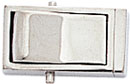 18KW RECTANGULAR CLASP W/ SPRING MECHANISM 11.5x6mm