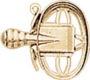 14KY OVAL DIE STRUCK OPEN SNAP 12x8.5mm