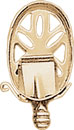 14KY OVAL DIE STRUCK OPEN SNAP 18x12mm
